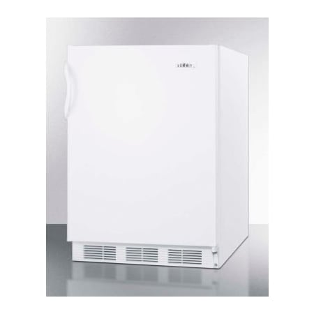 Summit-Built In Undercounter Refrigerator-Freezer 5.1 Cu. Ft. White